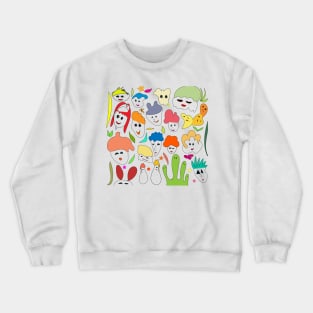 Funny Faces Crewneck Sweatshirt